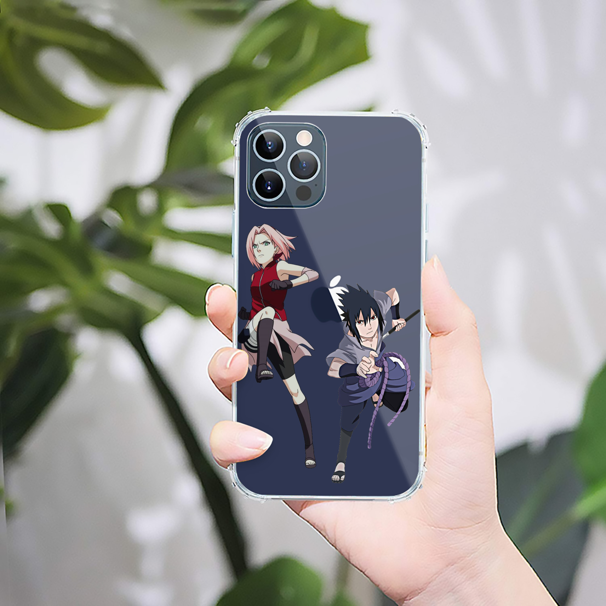 （画像用） NARUTO -ナルト- 春野サクラ Haruno Sakura 【iPhone 12シリーズ対応】透明スマホケース（クリアソフトケース）
